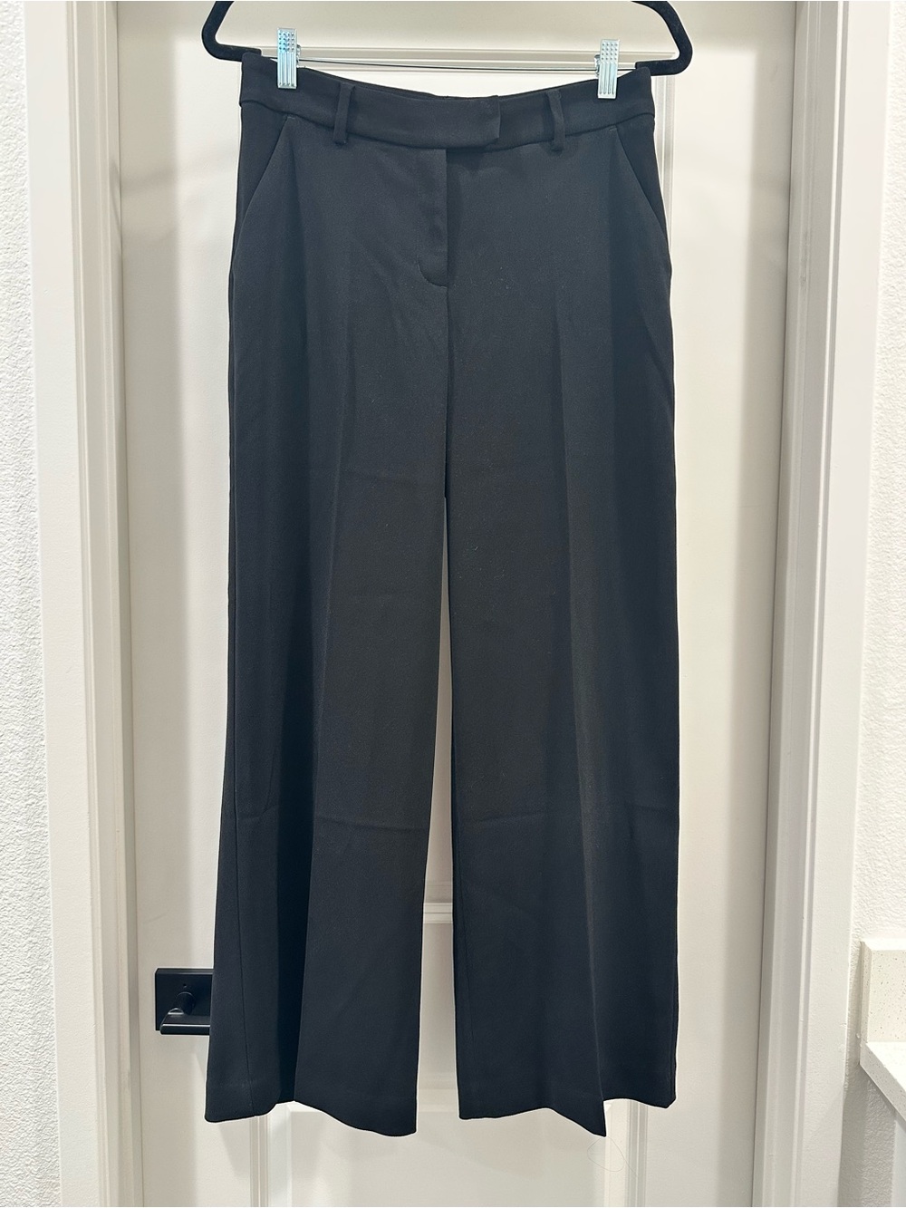 Express Editor Relaxed Trousers | Black Wide-Leg Women's Dress Pants